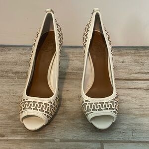 Tory Burch Peep-Toe Heels